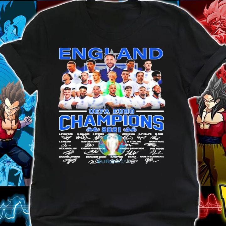 England UEFA EURO Champions 2021 signatures shirt shirt