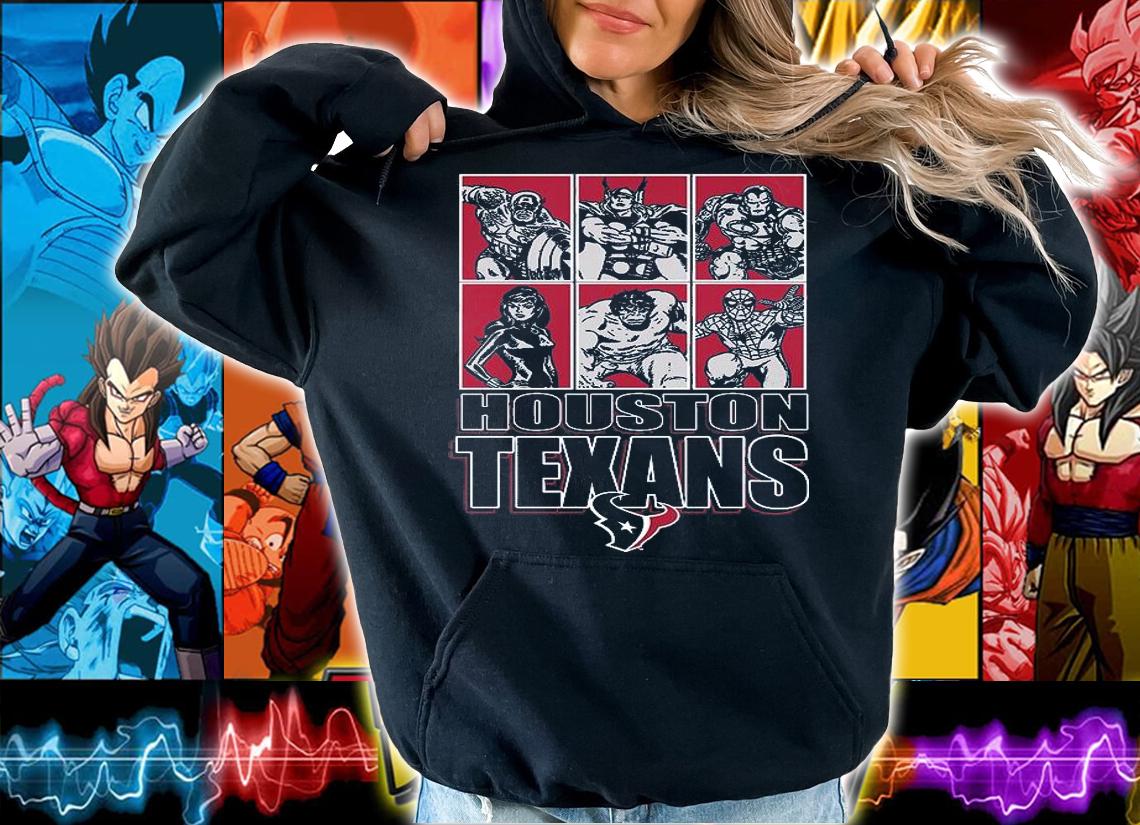 Houston Texans Disney Marvel Avengers Line-Up shirt hoodie