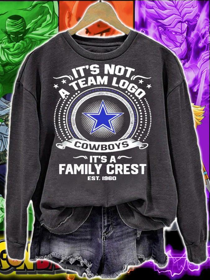 It's Not A Team Logo Dallas Cowboys It's A Family Crest Est 1960 Shirt