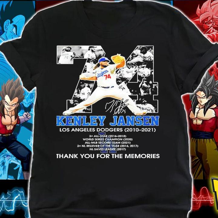Kenley Jansen Los Angeles Dodgers 2010 2021 Thank You For The Memories Signature T-Shirt shirt