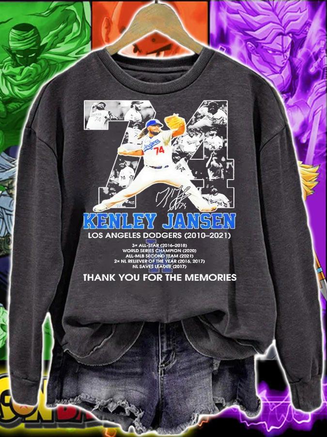 Kenley Jansen Los Angeles Dodgers 2010 2021 Thank You For The Memories Signature T-Shirt sweatshirt