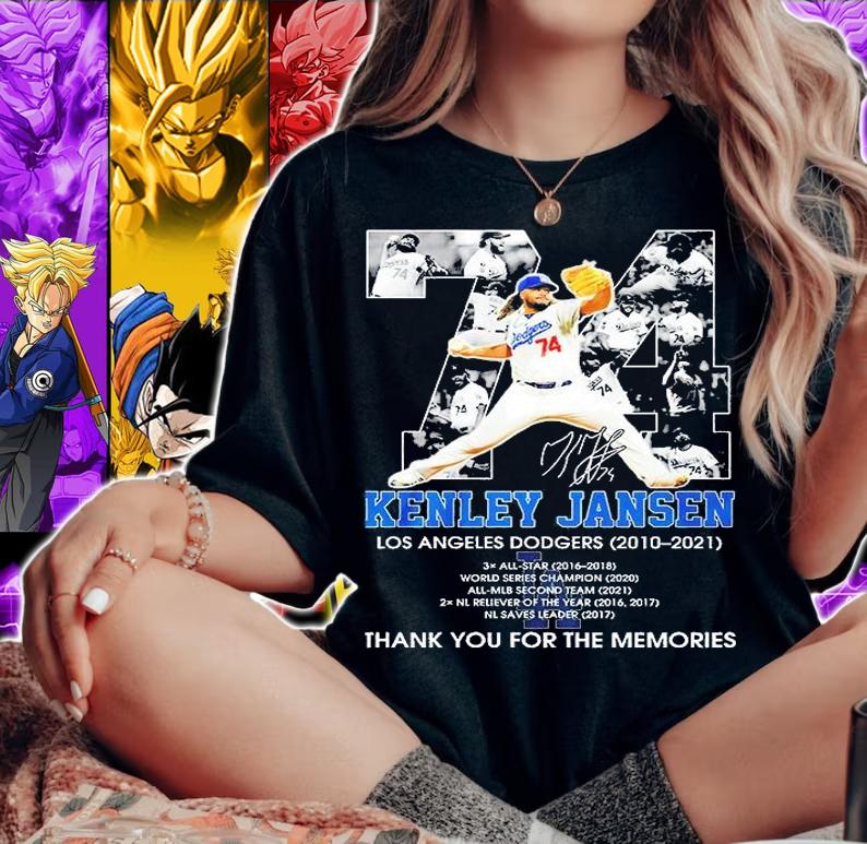 Kenley Jansen Los Angeles Dodgers 2010 2021 Thank You For The Memories Signature T-Shirt woman shirt