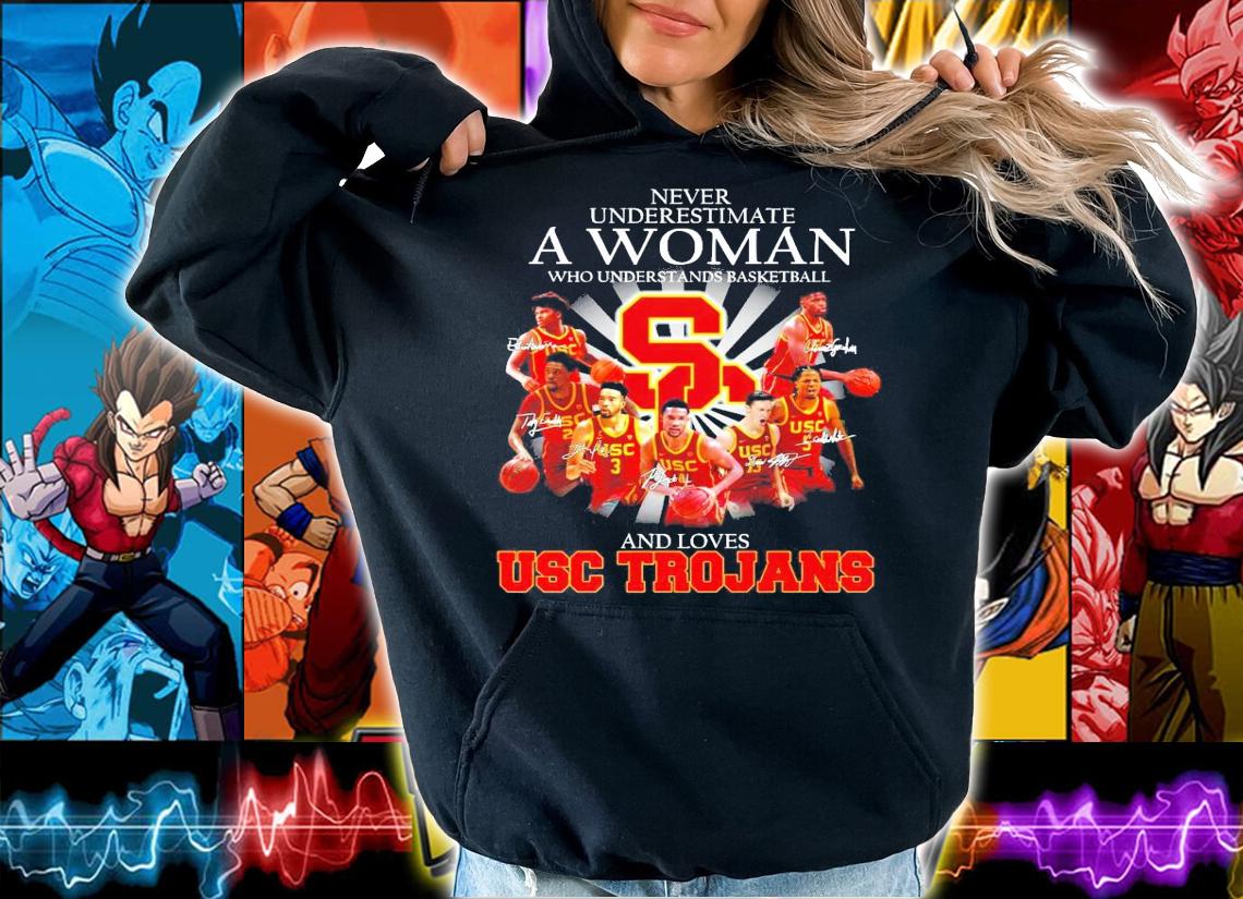 Never underestimate a woman who understands basketball and loves USC Trojans shirt-standard-scale-4_00x