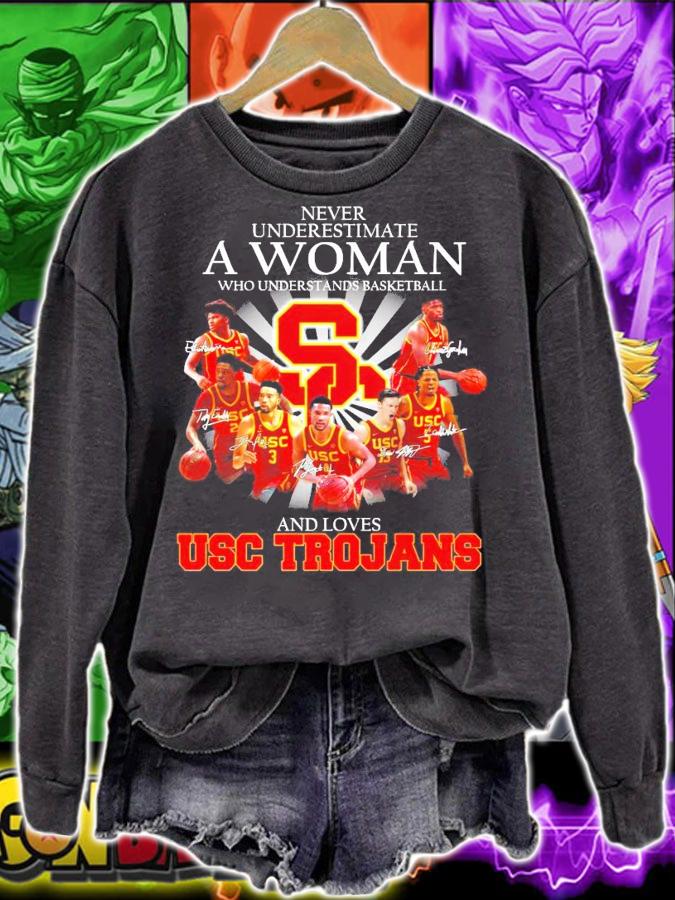 Never underestimate a woman who understands basketball and loves USC Trojans shirt-standard-scale-4_00x