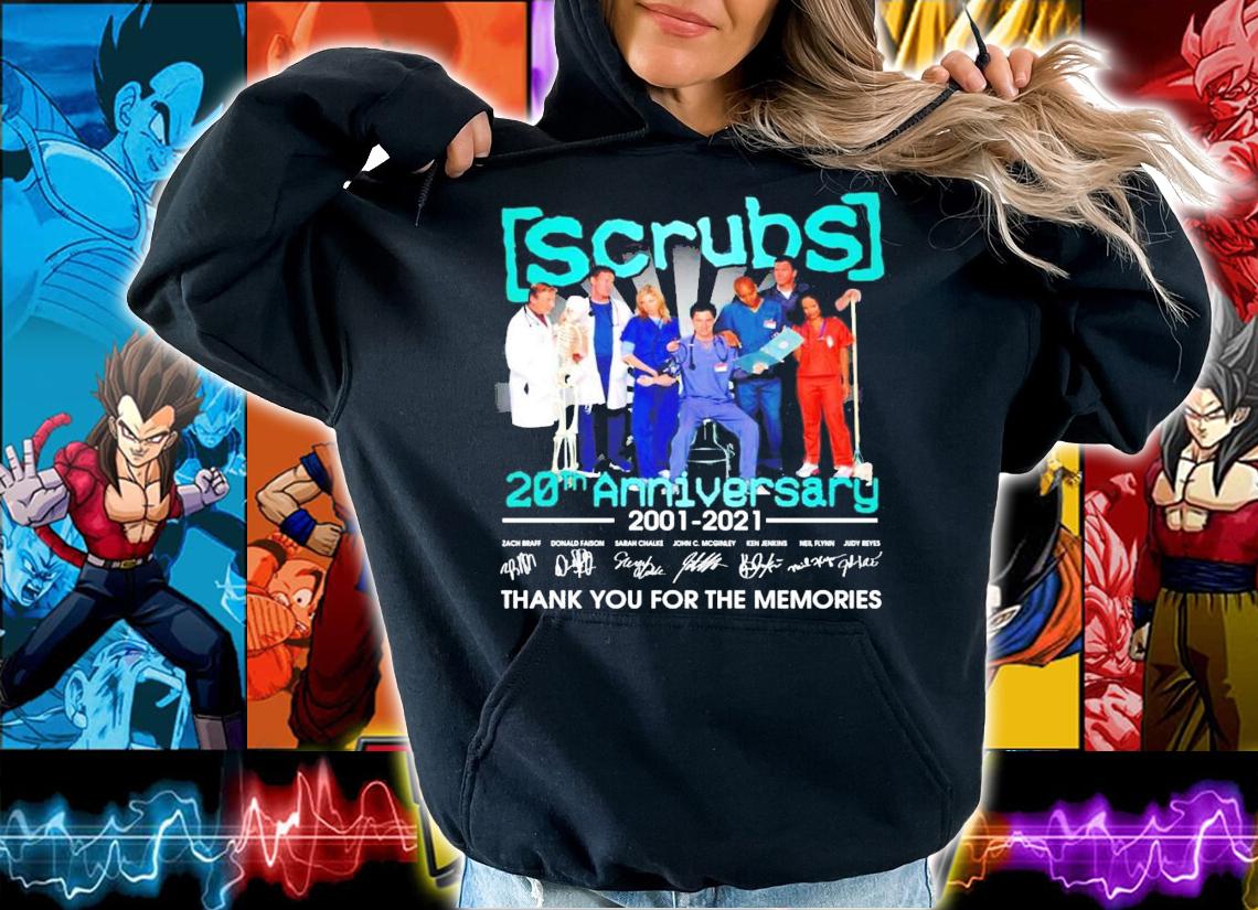 Scrubs 20th anniversary 2001-2021 signatures shirt