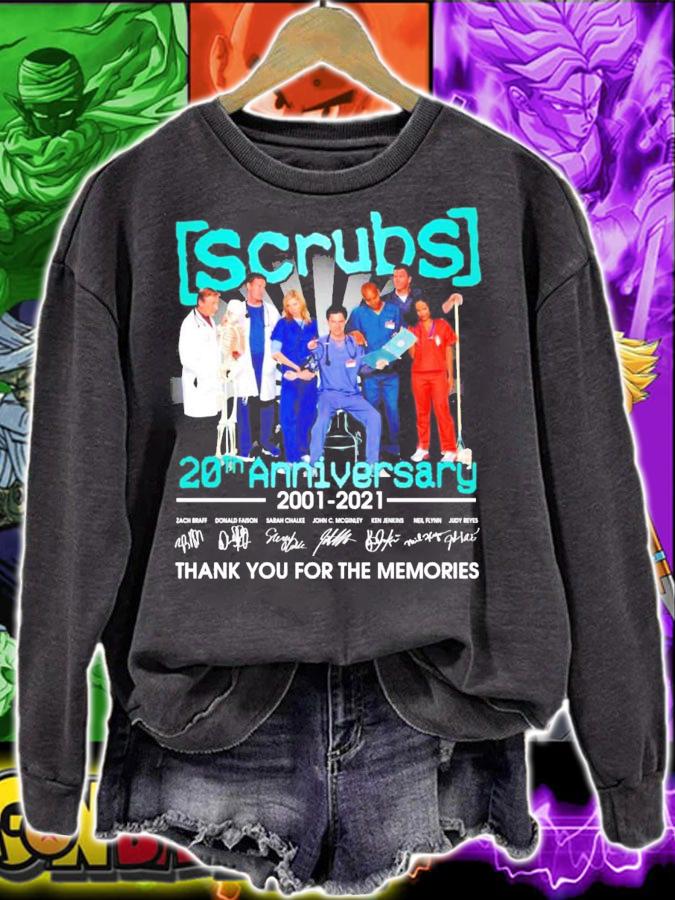 Scrubs 20th anniversary 2001-2021 signatures shirt