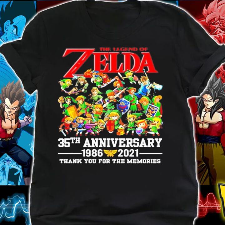 The Legend of Zelda 35th anniversary 1986-2021 thank you for the memories shirt shirt
