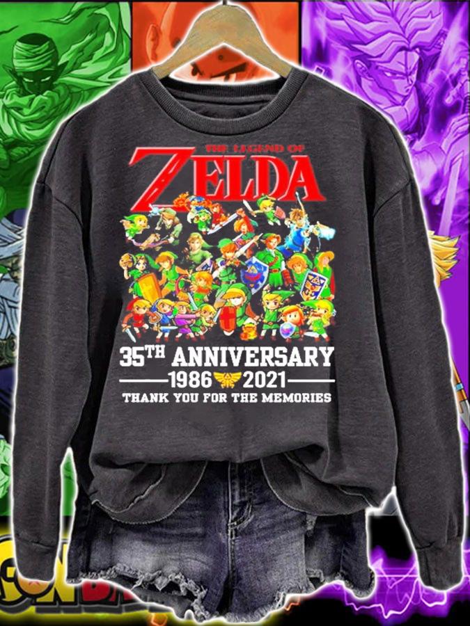 The Legend of Zelda 35th anniversary 1986-2021 thank you for the memories shirt sweatshirt