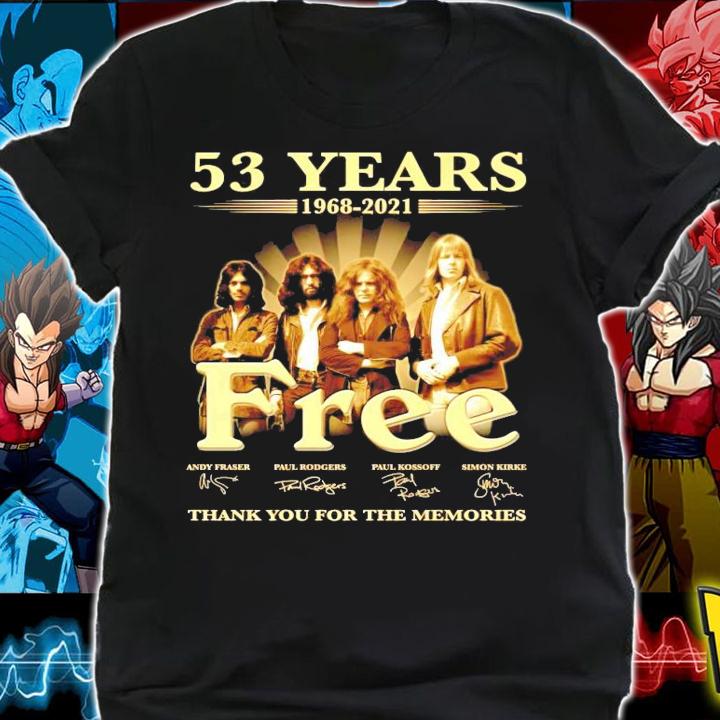 53 years 1968-2021 Free signature thank you for the memories shirt-standard-scale-4_00x
