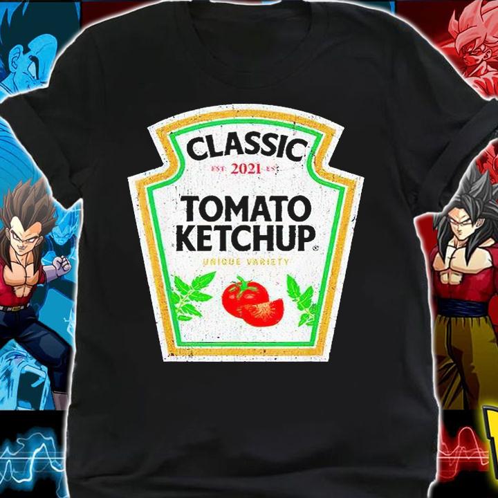 Classic Tomato ketchup urique variety est 2021 Halloween T-shirt shirt