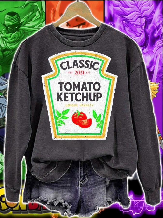 Classic Tomato ketchup urique variety est 2021 Halloween T-shirt sweatshirt