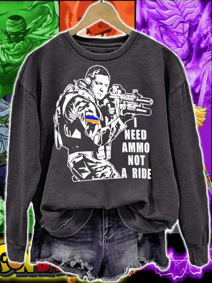 I Need Ammo Not A Ride Zelensky Illia Ponomarenko T-Shirt