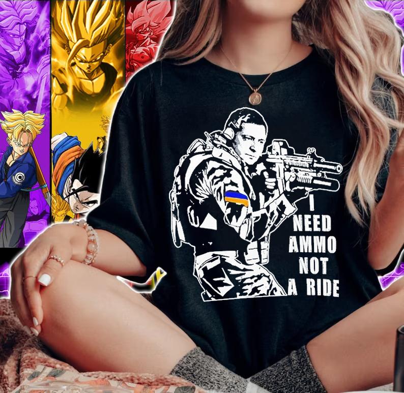 I Need Ammo Not A Ride Zelensky Illia Ponomarenko T-Shirt