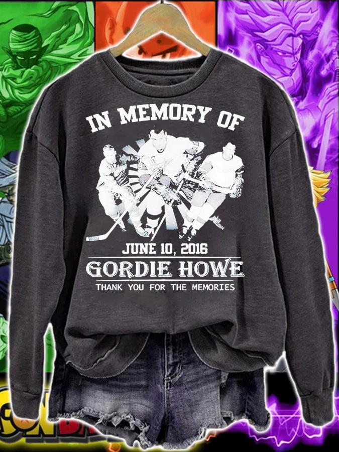 In memory of Gordie Howe thank You for the memories T-shirt
