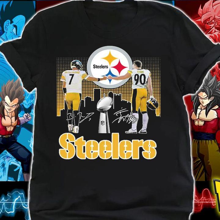 Nice pittsburgh Steelers Ben Roethlisberger and T. J. Watt signatures shirt shirt