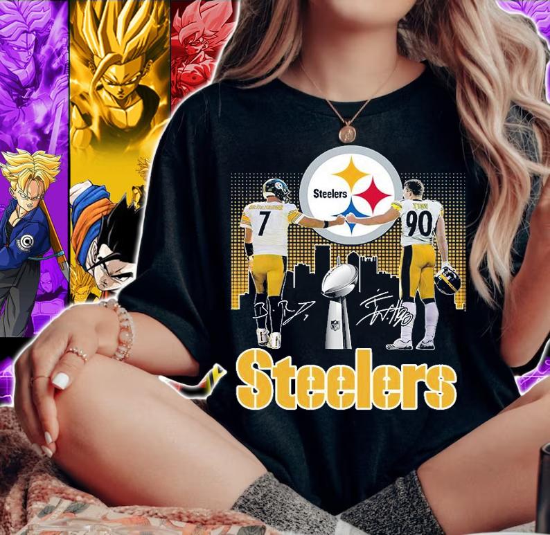 Nice pittsburgh Steelers Ben Roethlisberger and T. J. Watt signatures shirt woman shirt