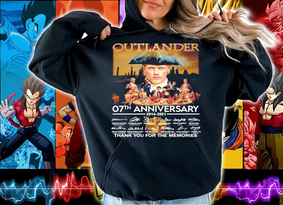 Outlander 07th anniversary 2014-2021 signature shirt hoodie
