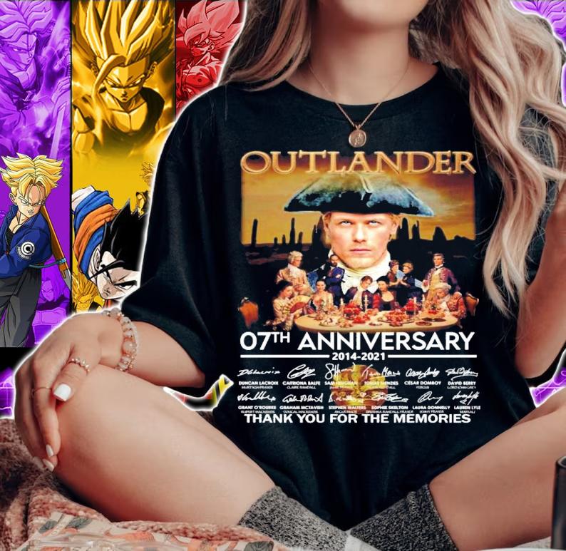 Outlander 07th anniversary 2014-2021 signature shirt woman shirt
