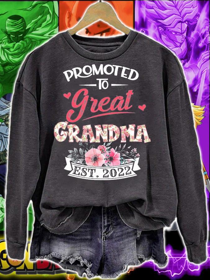 Promoted To Great Grandma est 2022 Mothers Day T-Shirt sweatshirt