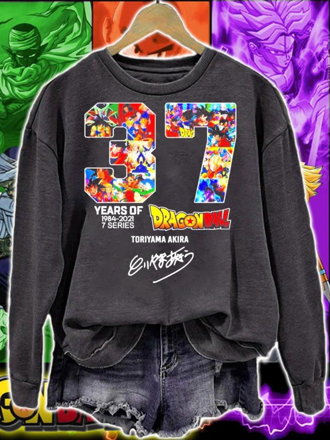 37 years of 1984-2021 7 series Dragon Toriyama Akira shirt sweatshirt
