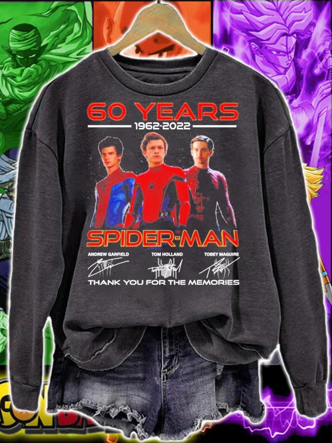 60 years 1962-2022 Spider-man Signatures Thank You For The Memories Shirt