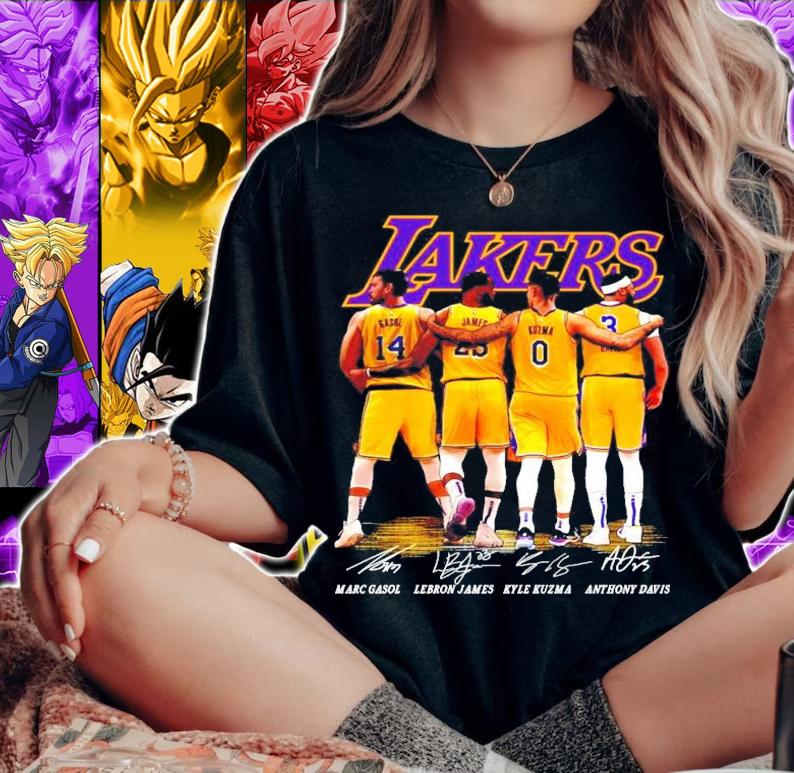 Lakers Marc Gasol Lebron James Kyle Kuzma Anthony Davis t-shirt woman shirt