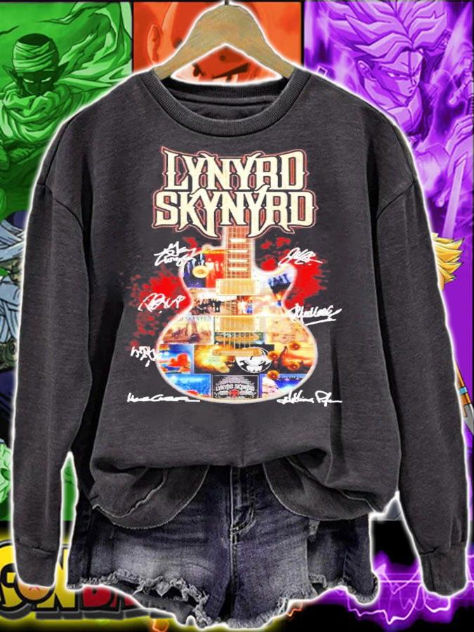 Lynyrd Skynyrd signatures guitar shirt sweatshirt