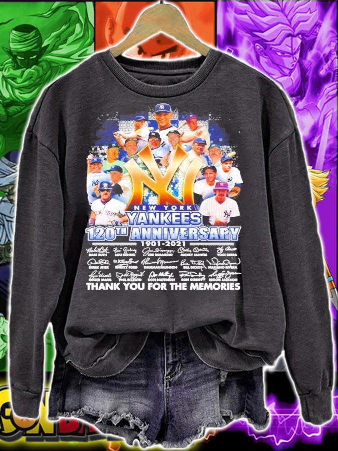 New York Yankees 120th anniversary thank you for the memories t-shirt sweatshirt
