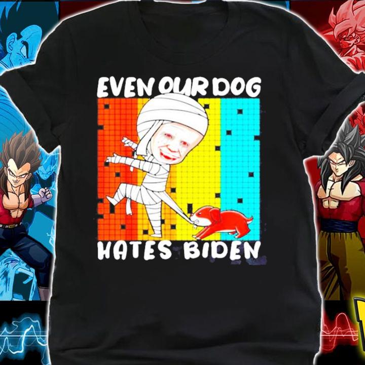 Our Dog Hates Biden Funny Anti Government Halloween shirt shirt