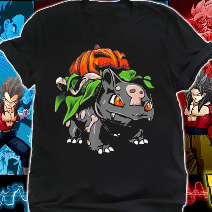 Pokemon Fushigidane Pumpkin Halloween t-shirt shirt