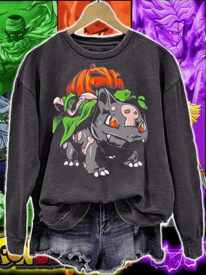 Pokemon Fushigidane Pumpkin Halloween t-shirt sweatshirt
