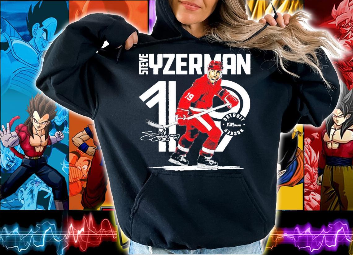 Steve Yzerman Detroit hockey signature shirt hoodie