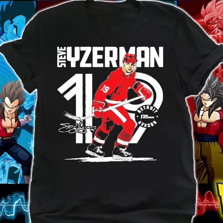 Steve Yzerman Detroit hockey signature shirt shirt