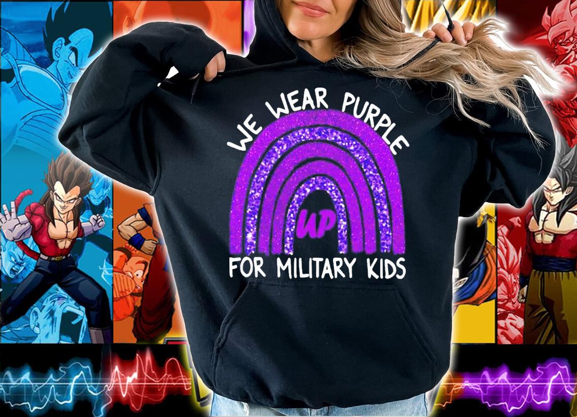 We wear purple for military kids shirt