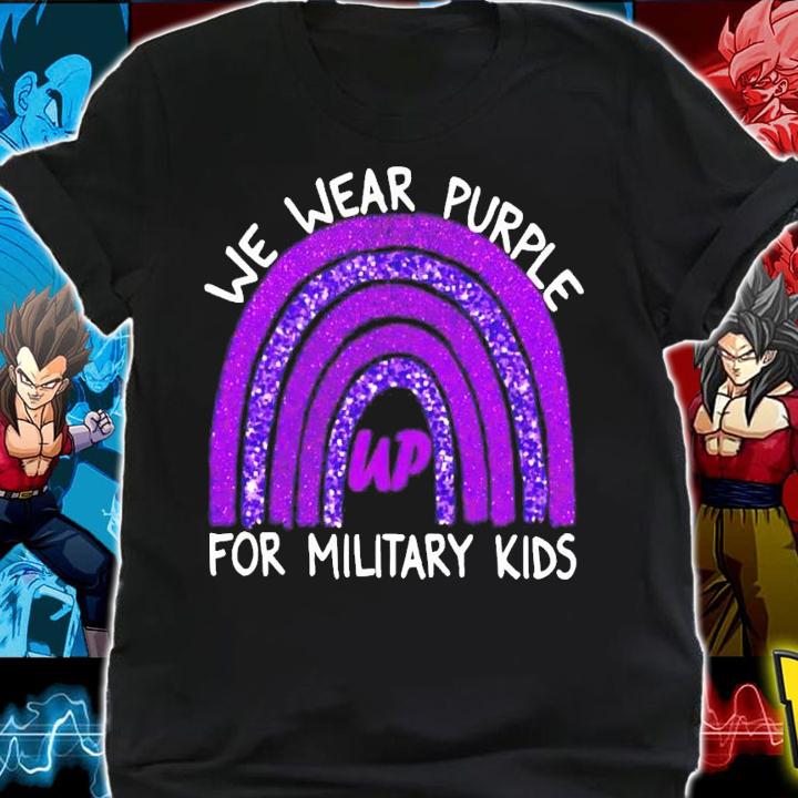 We wear purple for military kids shirt