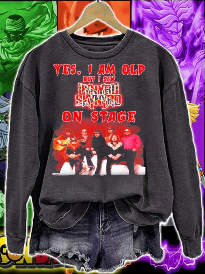 Yes I am old but I saw Lynyrd Skynyrd on stage shirt