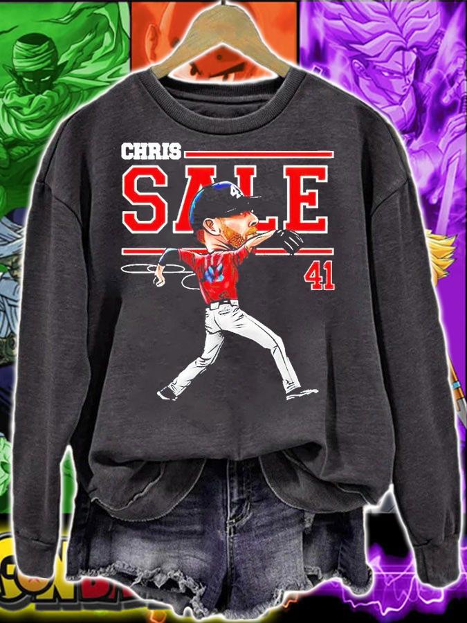 Boston Red Sox Chris Sale signature T-shirt sweatshirt