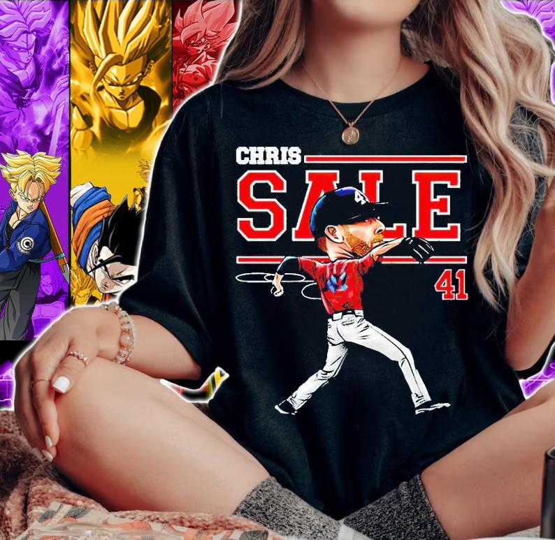 Boston Red Sox Chris Sale signature T-shirt woman shirt