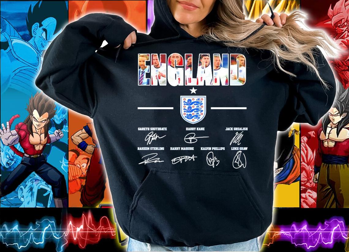 England national football team signature shirt hoodie