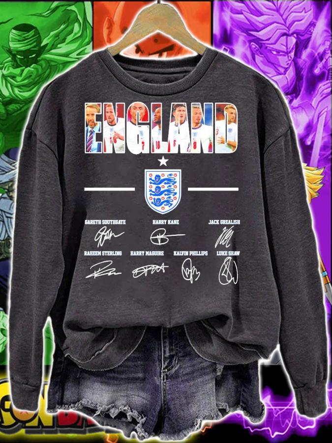 England national football team signature shirt sweatshirt