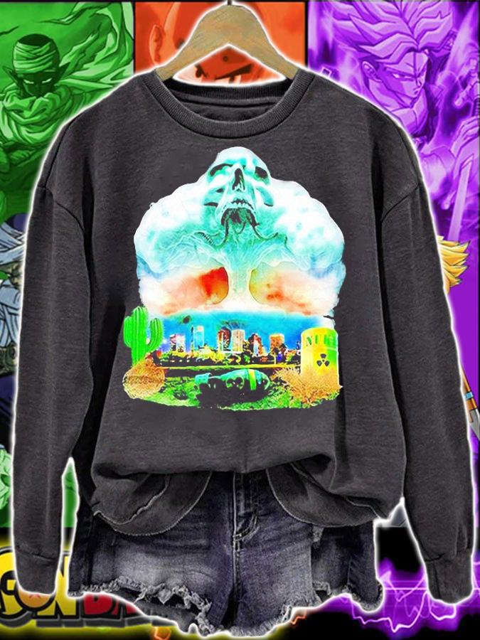 Faze Nuke Squad Explosion Nuclear Skull Cloud T-shirt sweatshirt