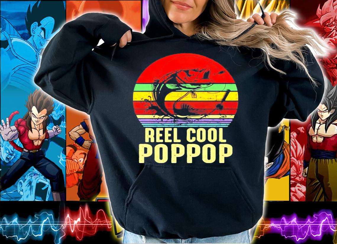 Fish reel cool poppop vintage shirt