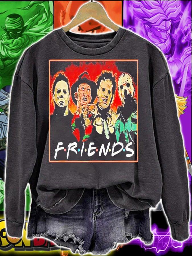 Friends horror Halloween Michael Myers scary movies funny T-shirt