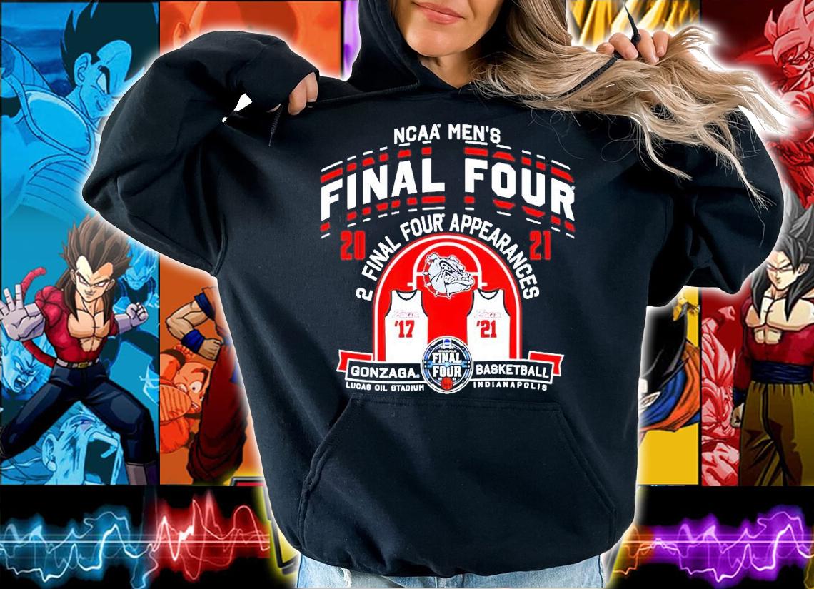 Gonzaga Bulldogs NCAA men's Final Four 2021 2 final four appearances shirt-standard-scale-4_00x hoodie