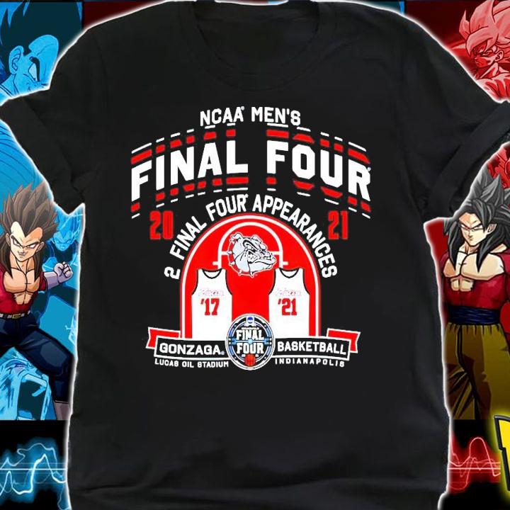Gonzaga Bulldogs NCAA men's Final Four 2021 2 final four appearances shirt-standard-scale-4_00x shirt