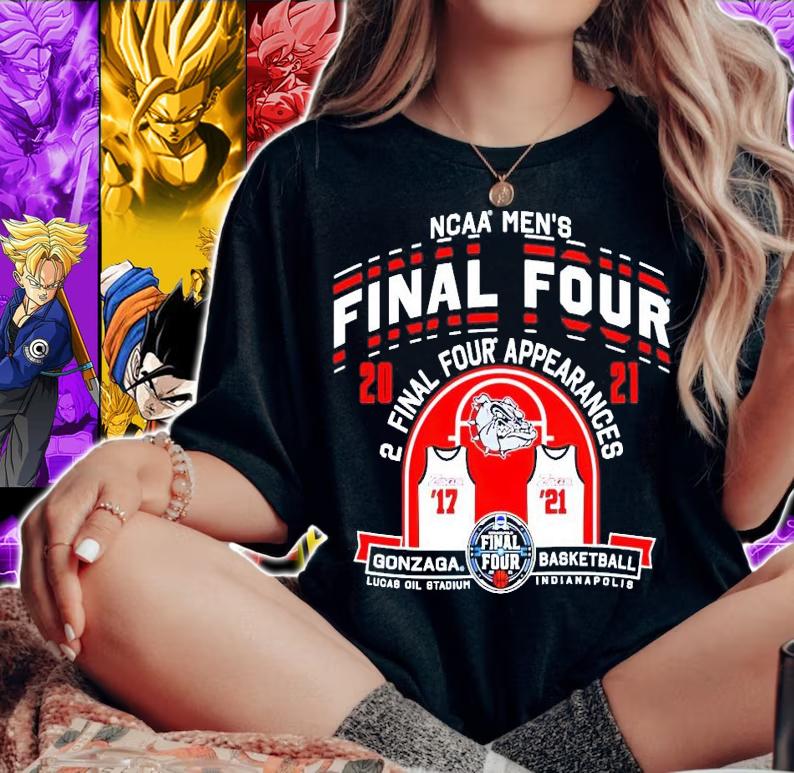 Gonzaga Bulldogs NCAA men's Final Four 2021 2 final four appearances shirt-standard-scale-4_00x woman shirt