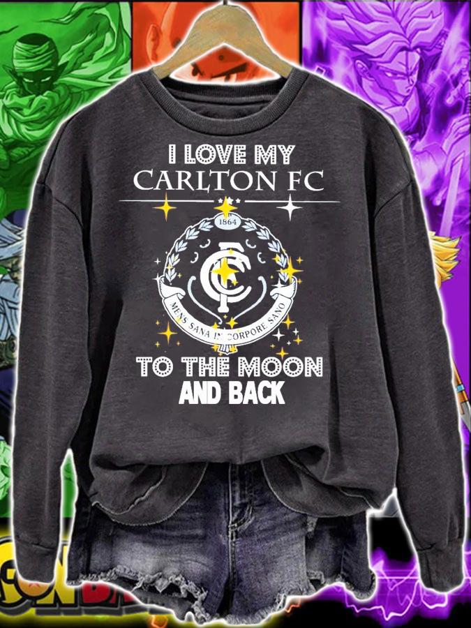 I love my carlton FC to the moon and back shirt sweatshirt