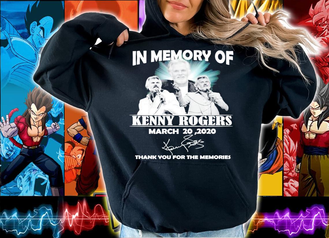 In memory of Kenny Rogers signature shirt hoodie
