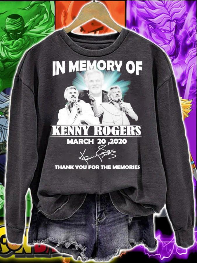 In memory of Kenny Rogers signature shirt sweatshirt
