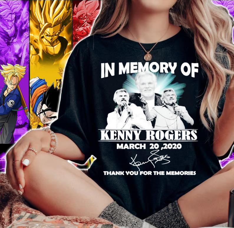 In memory of Kenny Rogers signature shirt woman shirt